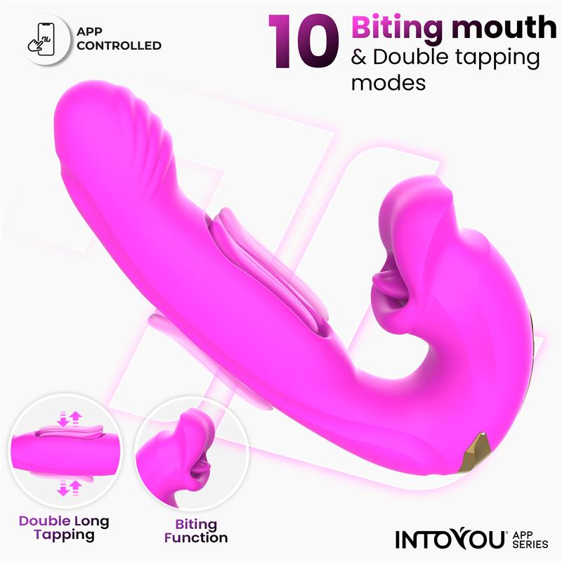 Bimby Vibrador con Mordisqueo y Lengua Doble